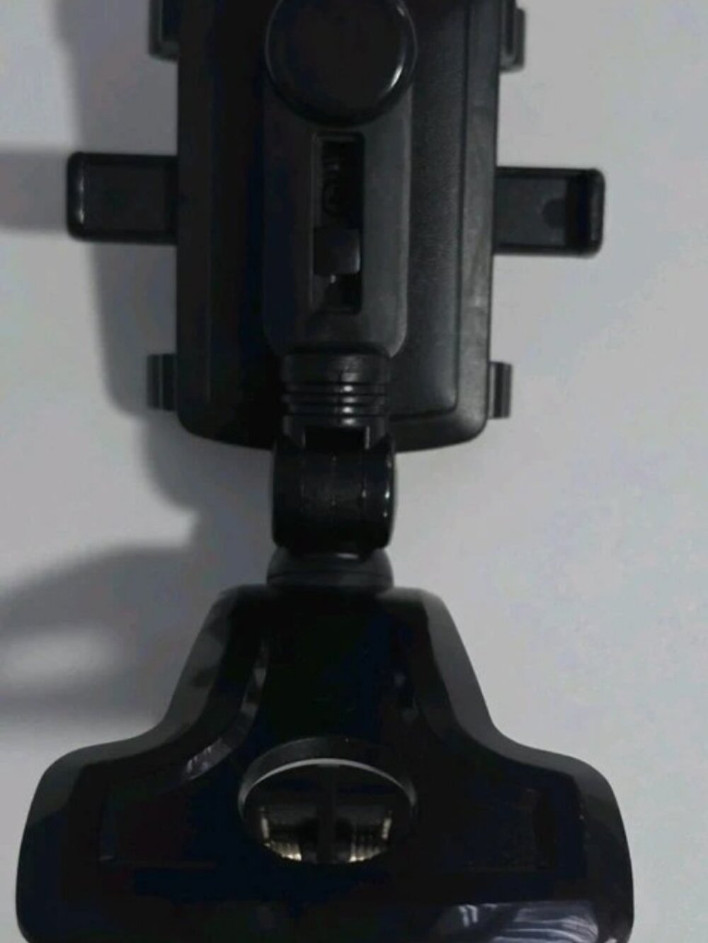 Universal Air Vent Clip Car Phone Mount, Adjustable Angle, Black Plastic